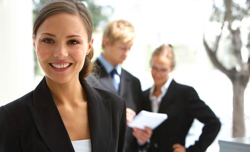 Business woman for commercial insurance